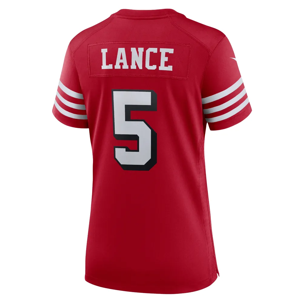 Women's Nike Trey Lance Scarlet San Francisco 49ers Alternate Game Jersey