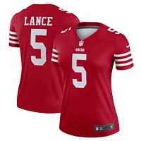 Haut Nike Trey Lance Scarlet pour femme, joueur légendaire des San Francisco 49ers