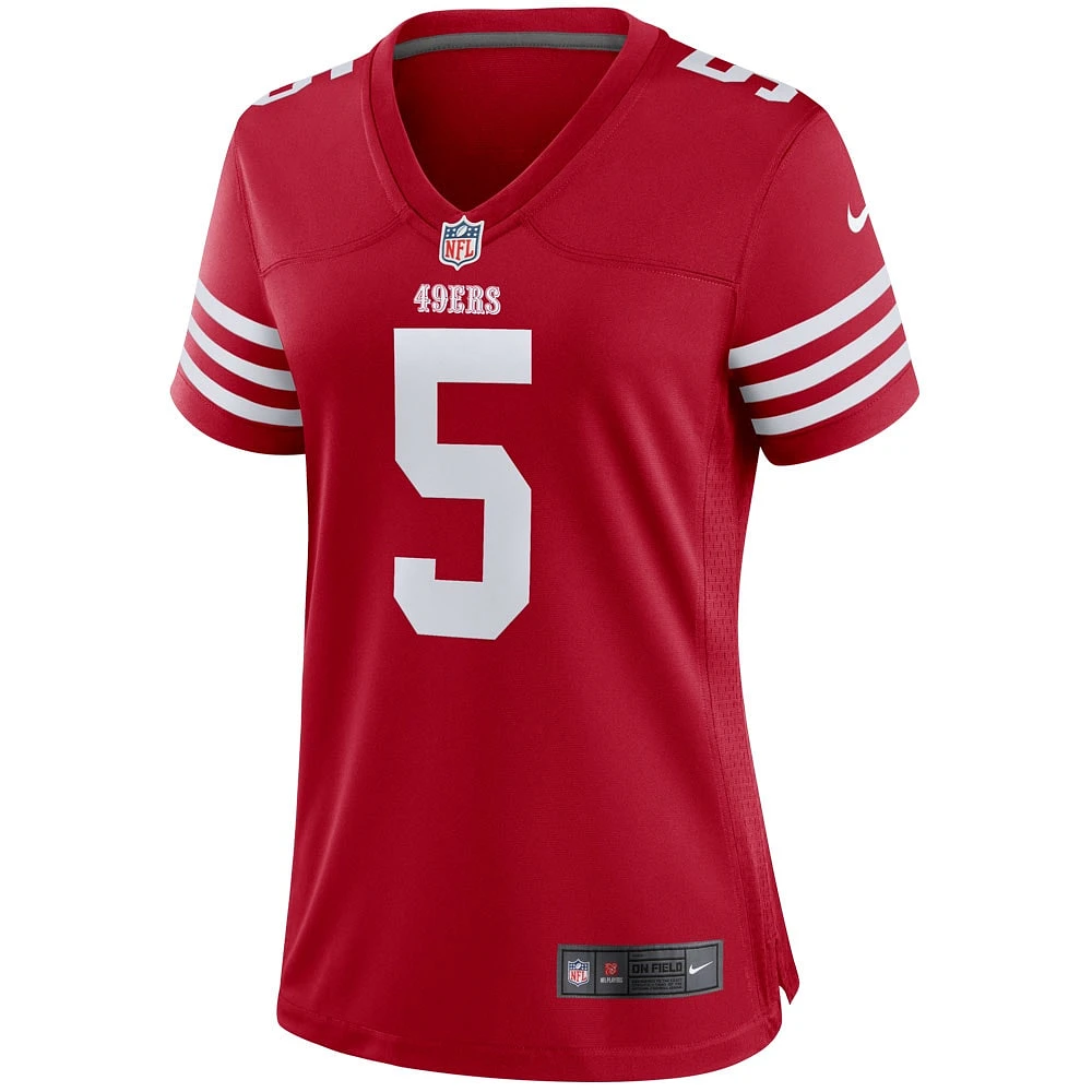 Maillot de joueur Nike Trey Lance Scarlet San Francisco 49ers pour femme