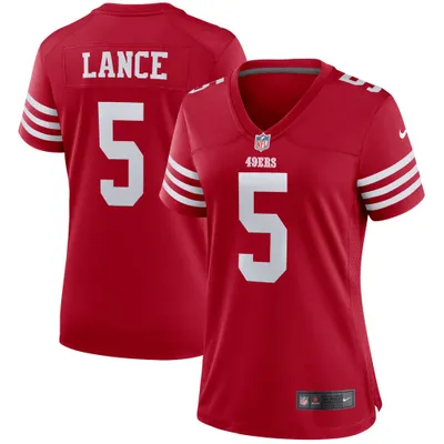 Women's San Francisco 49ers Trey Lance Nike White Player Game Jersey