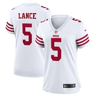 Maillot de joueur Nike Trey Lance blanc pour femme des 49ers San Francisco