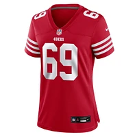 Maillot Nike Zack Johnson Scarlet pour femme des San Francisco 49ers