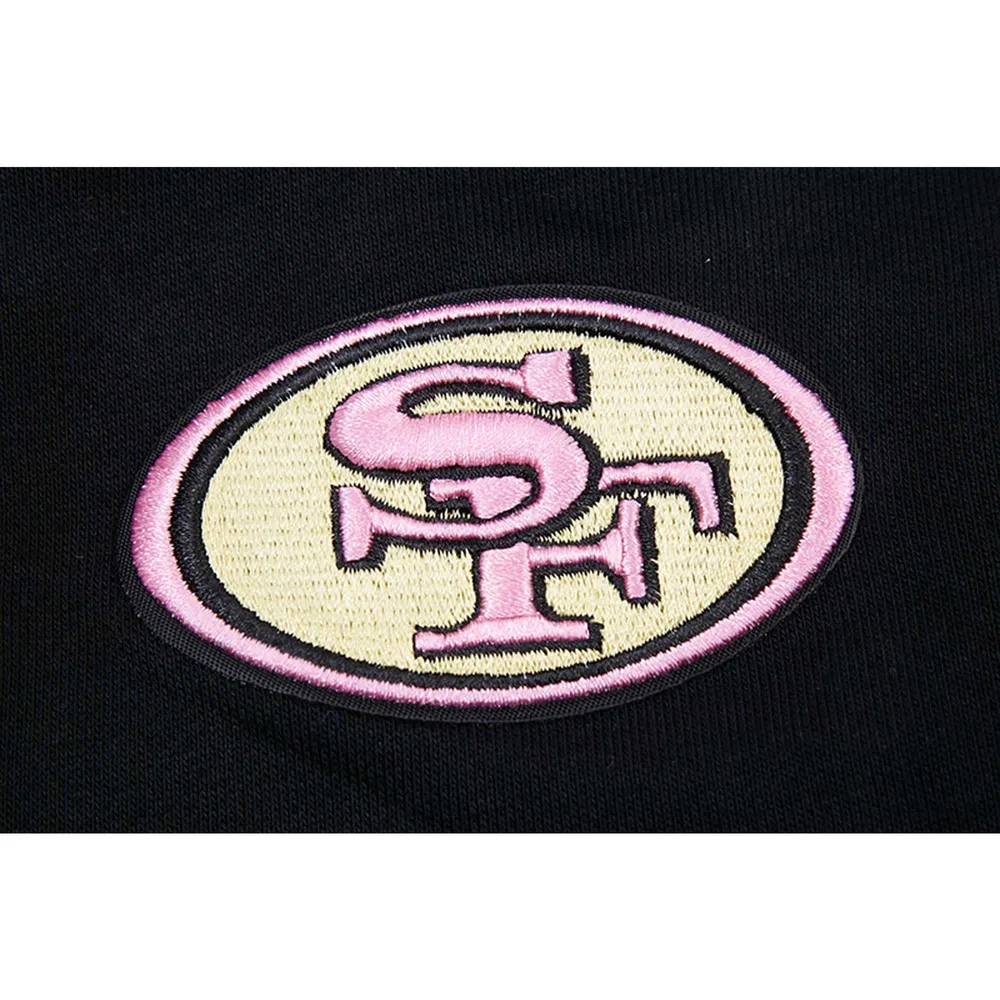 Pro Standard Women's Pro Standard Black San Francisco 49ers Neon Fleece  Pullover Hoodie