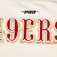 Women's Pro Standard Cream San Francisco 49ers Retro Classic Ringer T-Shirt