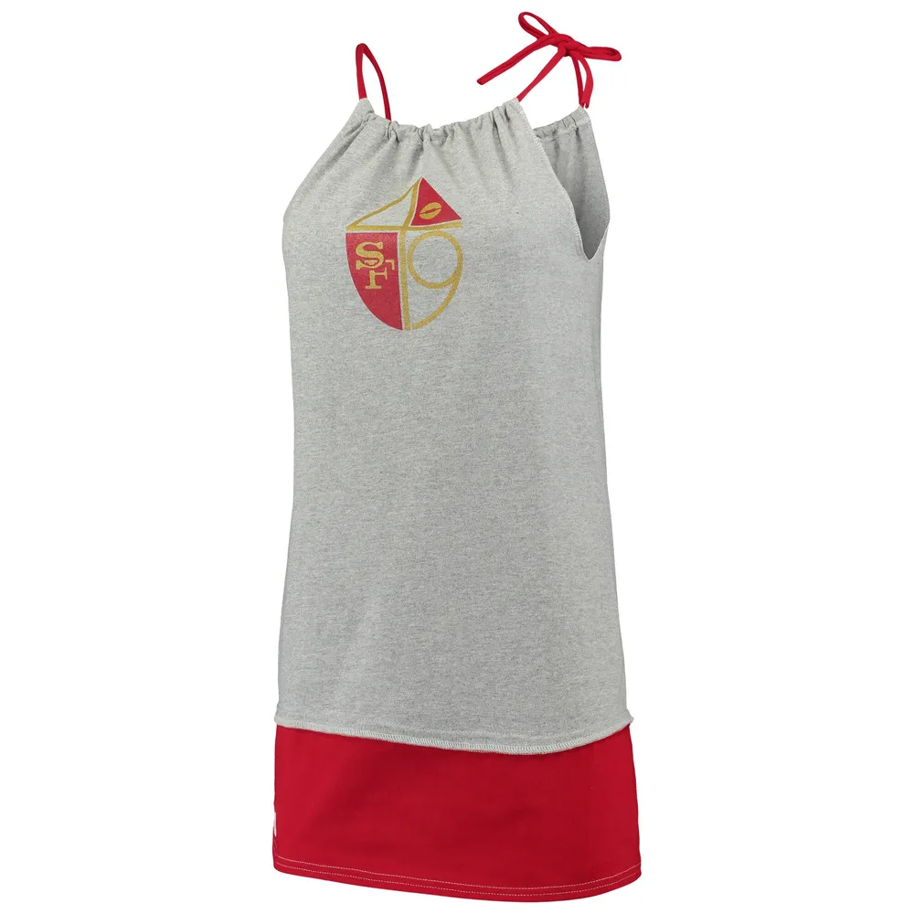 Men's Refried Apparel Heather Gray San Francisco 49ers Sustainable Split  T-Shirt 