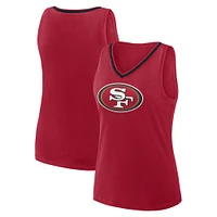 Débardeur col V Stellar Win grande taille pour femme Scarlet San Francisco 49ers