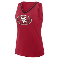 Débardeur col V Stellar Win grande taille pour femme Scarlet San Francisco 49ers