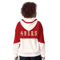 Women's Starter White San Francisco 49ers Scrimmage Full-Zip Hoodie