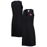 Robe à lacets Tommy Bahama noire pour femme San Francisco 49ers Island Cays