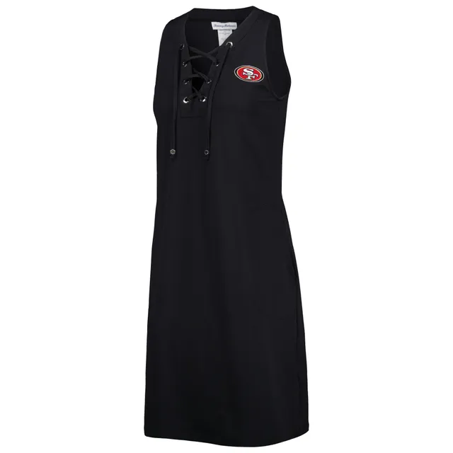 Tommy Bahama Women's Tommy Bahama Black San Francisco 49ers Island Cays  Lace-Up Dress