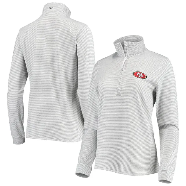 Lids Minnesota Vikings Vineyard Vines Women's Sankaty Shep Half-Zip  Pullover Top - Heather Gray