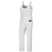 Women's WEAR by Erin Andrews Cream San Francisco 49ers Cozy Scoop Neck Tank Top & Pants Sleep Set