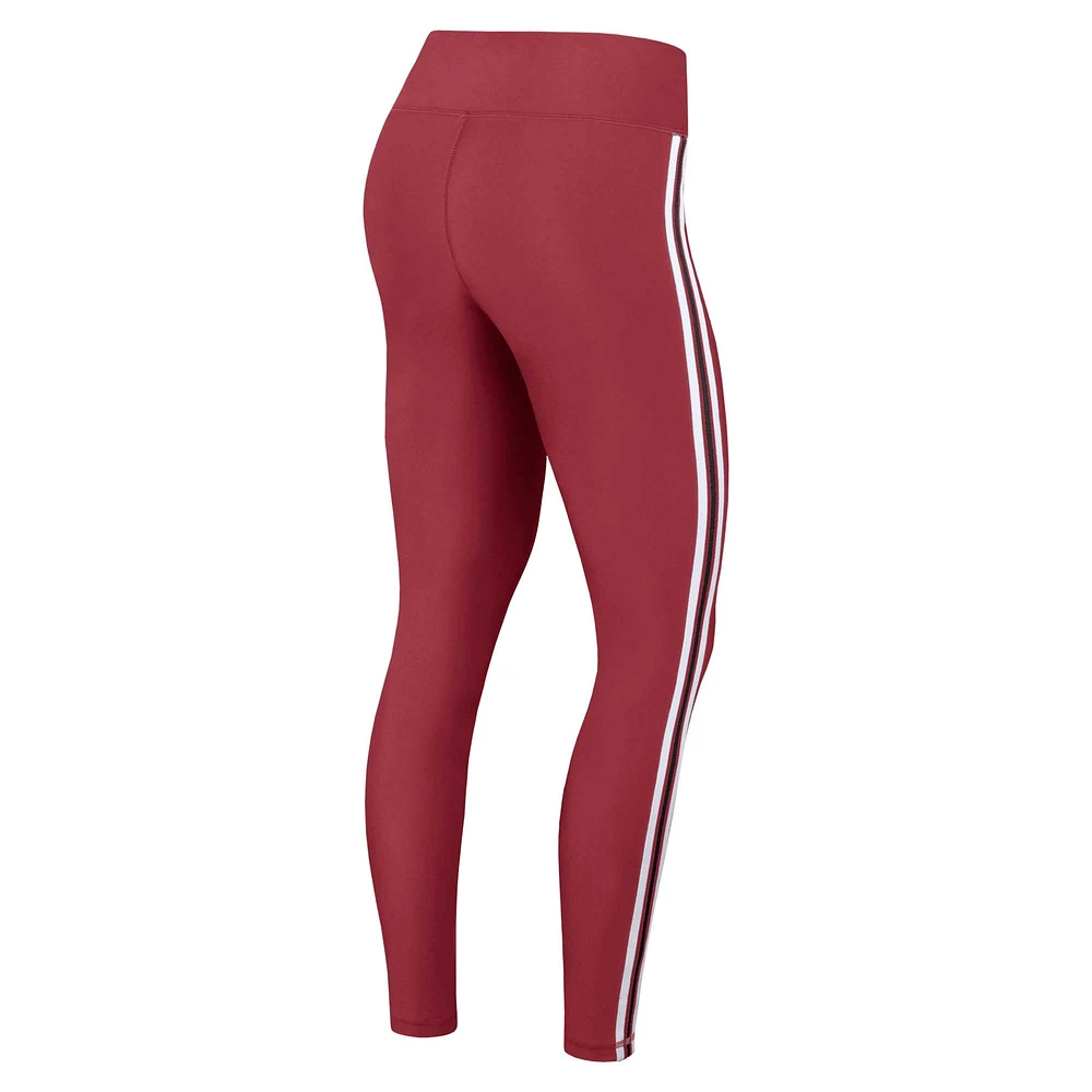 WEAR by Erin Andrews Legging à blocs de couleurs Scarlet San Francisco 49ers pour femmes