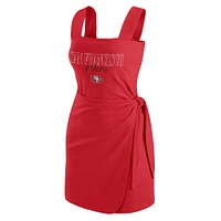 Women's WEAR by Erin Andrews  Scarlet San Francisco 49ers Wrap Dress