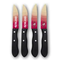 San Francisco 49ers Woodrow 4-Piece Stainless Steel Steak Knife Set