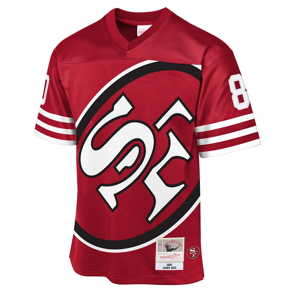 Youth Mitchell & Ness Jerry Rice Scarlet San Francisco 49ers 1990 Throwback Fashion Jersey