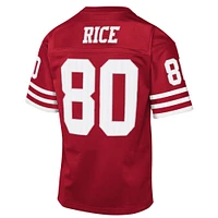 Youth Mitchell & Ness Jerry Rice Scarlet San Francisco 49ers 1990 Throwback Fashion Jersey