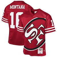 Maillot rétro tendance Mitchell & Ness Joe Montana Scarlet San Francisco 49ers 1990