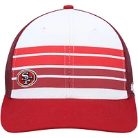 Youth '47 White/Scarlet San Francisco 49ers Cove Trucker Snapback Hat
