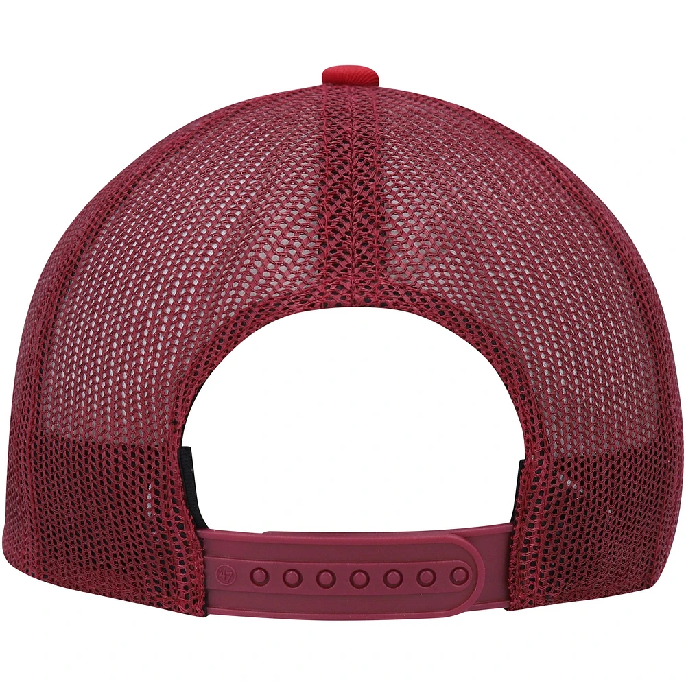 Youth '47 White/Scarlet San Francisco 49ers Cove Trucker Snapback Hat