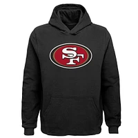 Sweat à capuche noir avec logo de l'équipe des 49ers San Francisco pour jeunes