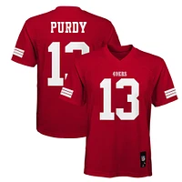 Maillot de joueur réplique pour jeunes Brock Purdy Scarlet San Francisco 49ers