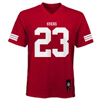 Maillot de joueur réplique Christian McCaffrey Scarlet San Francisco 49ers pour jeunes