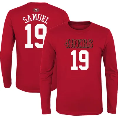 Youth Trey Lance Scarlet San Francisco 49ers Mainliner Name & Number T-Shirt