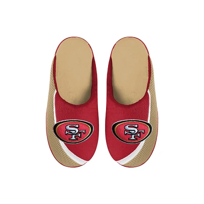 San Francisco 49ers FOCO Youth Big Logo Color Edge Slippers