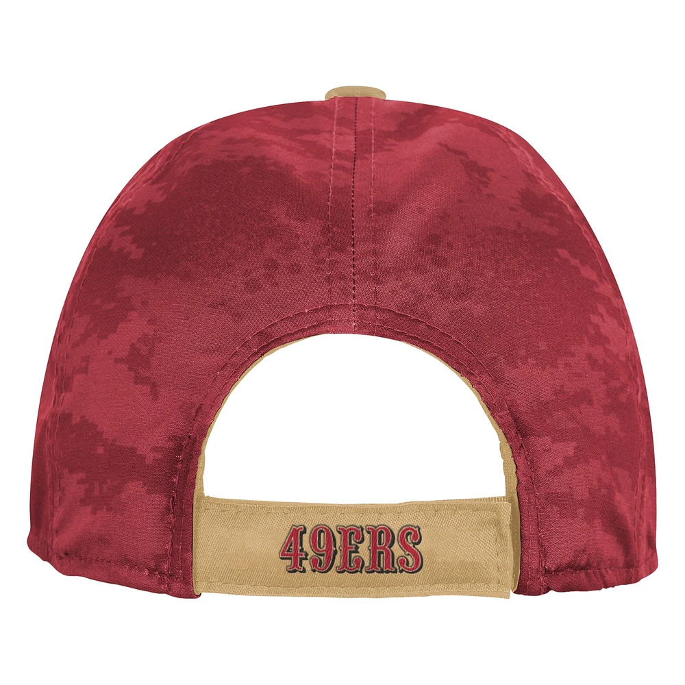 Youth Gold/Scarlet San Francisco 49ers Combine Two-Tone Adjustable Hat