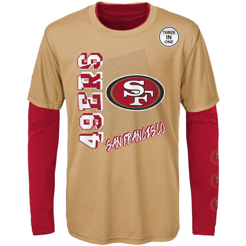 Youth San Francisco 49ers Scarlet/Gold For the Love of the Game T-Shirt  Combo Set