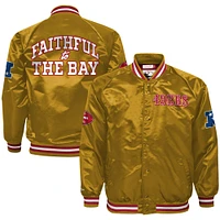 Veste en satin à fermeture éclair intégrale Faithful To The Bay pour jeunes des 49ers de San Francisco