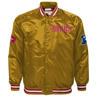 Youth Gold San Francisco 49ers Faithful To The Bay Full-Zip Raglan Satin Jacket