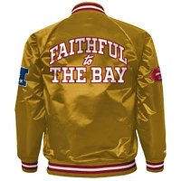 Youth Gold San Francisco 49ers Faithful To The Bay Full-Zip Raglan Satin Jacket