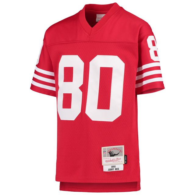 Maillot de joueur retraité Mitchell & Ness Jerry Rice Scarlet San Francisco 49ers 1990 Legacy