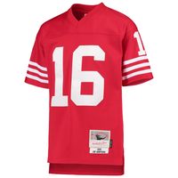 Youth Mitchell & Ness Joe Montana Scarlet San Francisco 49ers 1990 Legacy Retired Player Jersey