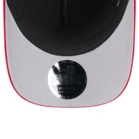 Youth New Era Black/Scarlet San Francisco 49ers 2025 NFL Draft 9FORTY A-Frame M-Crown Adjustable Hat