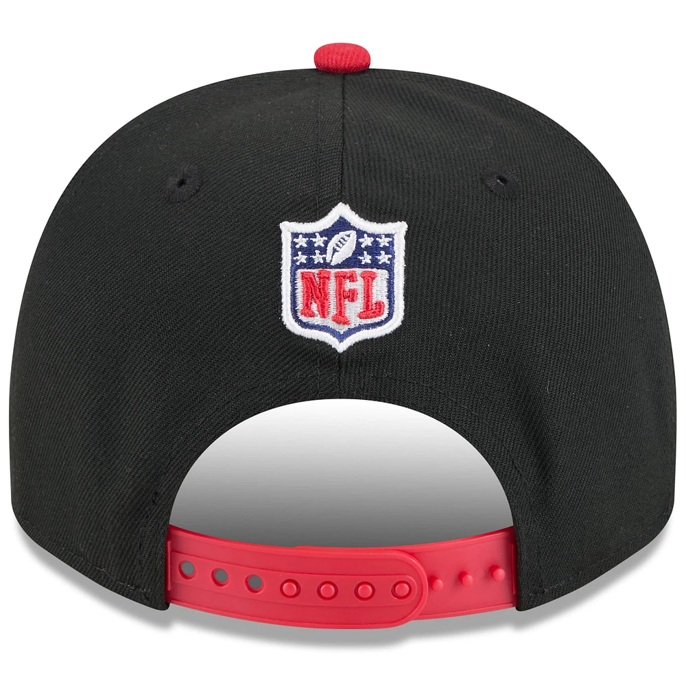 Youth New Era  Black/Scarlet San Francisco 49ers 2025 NFL Draft A-Frame 9FIFTY Snapback Hat