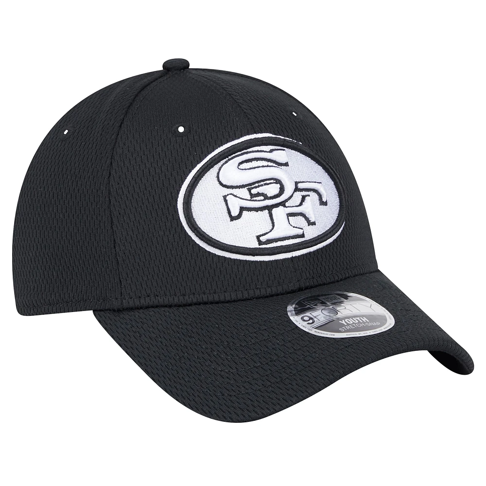 Casquette ajustable New Era San Francisco 49ers Throwback Main B-Dub 9FORTY pour jeune