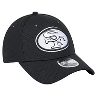 Youth New Era Black San Francisco 49ers Throwback Main B-Dub 9FORTY Adjustable Hat