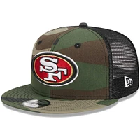 Youth New Era Camo San Francisco 49ers  Main Trucker 9FIFTY Snapback Hat