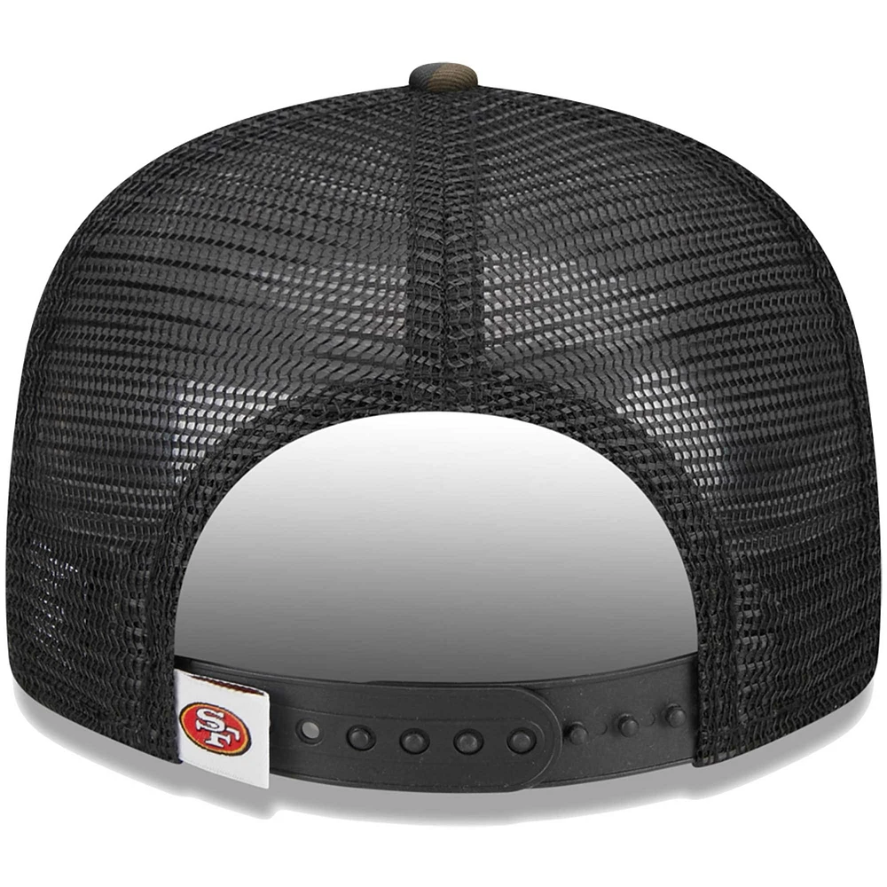 Youth New Era Camo San Francisco 49ers  Main Trucker 9FIFTY Snapback Hat