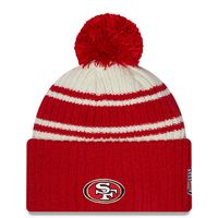 Infant New Era Scarlet San Francisco 49ers Mini Fan Knit Beanie