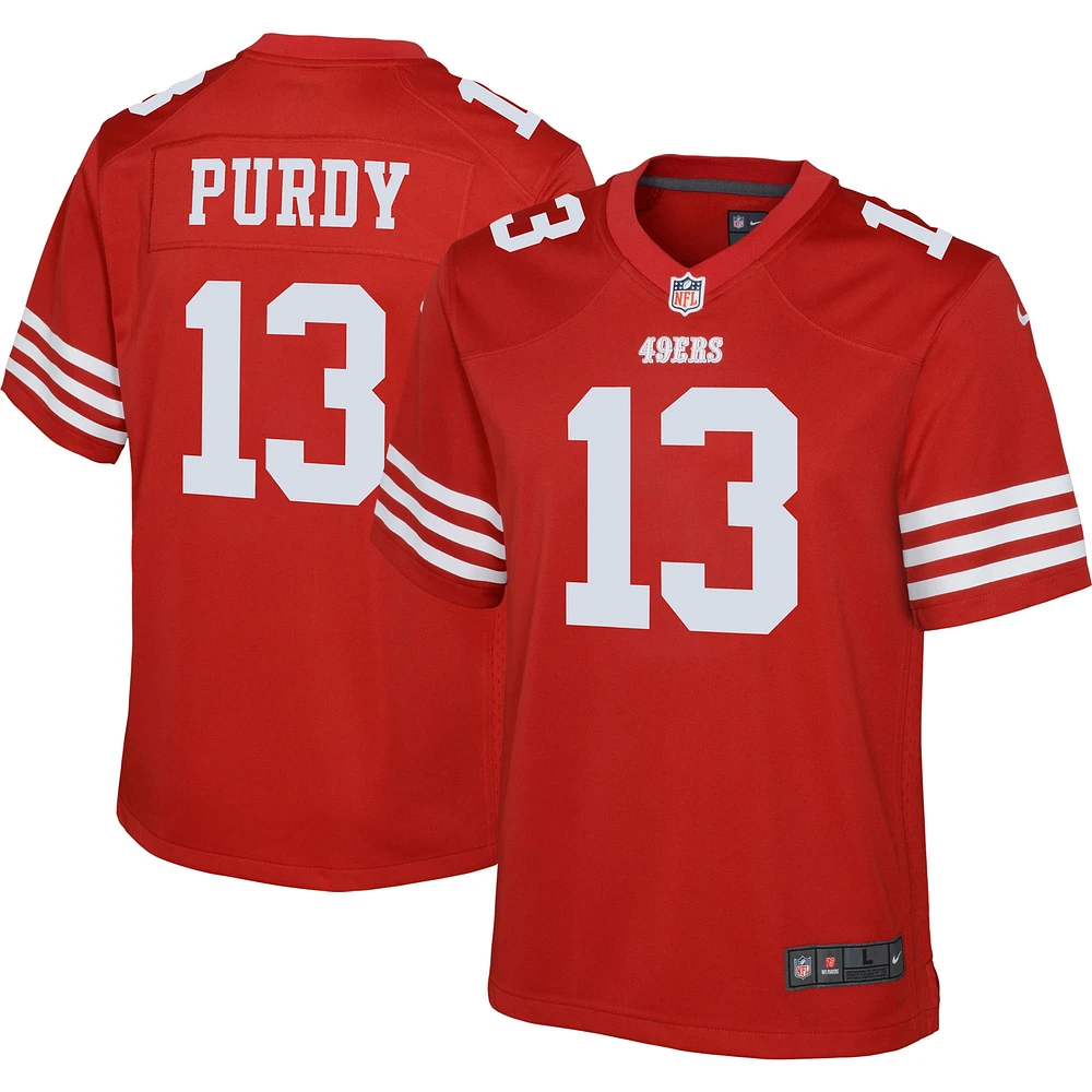 Youth Nike Brock Purdy Scarlet San Francisco 49ers Game Jersey