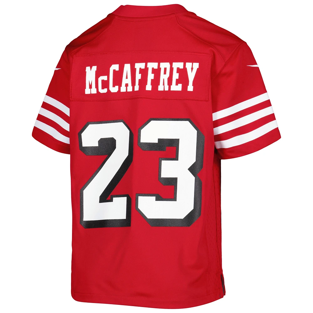 Youth Nike Christian McCaffrey Scarlet San Francisco 49ers Alternate Game Jersey