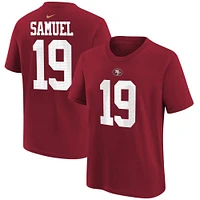 Youth Nike Deebo Samuel Scarlet San Francisco 49ers Player Name & Number T-Shirt