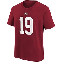 T-shirt avec nom et numéro de joueur Nike Deebo Samuel Scarlet pour jeunes des San Francisco 49ers