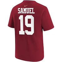 T-shirt avec nom et numéro de joueur Nike Deebo Samuel Scarlet pour jeunes des San Francisco 49ers