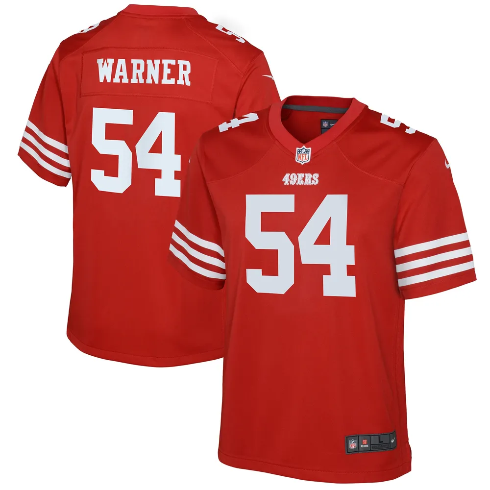 Youth Nike Fred Warner Scarlet San Francisco 49ers Alternate Game Jersey