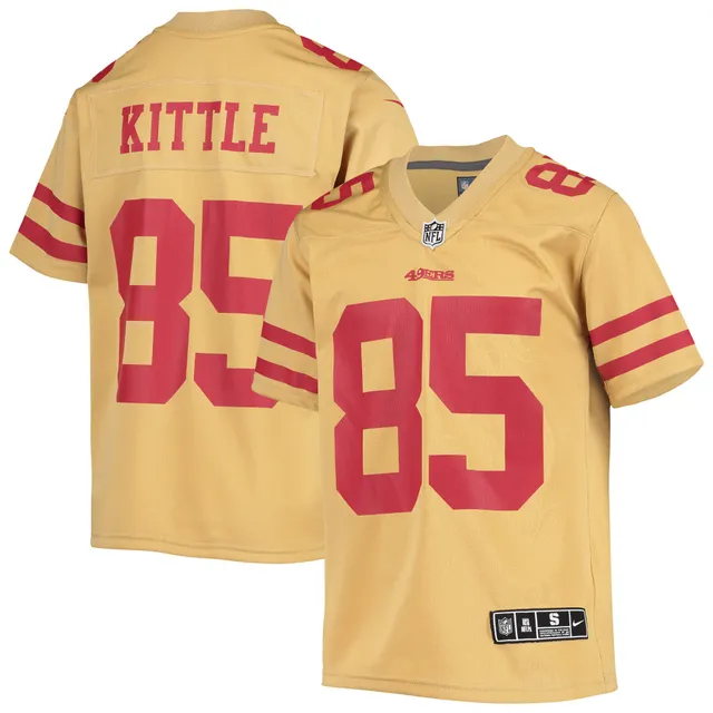 Nike Men's George Kittle Black San Francisco 49ers Player Name and Number Long Sleeve T-Shirt - Black